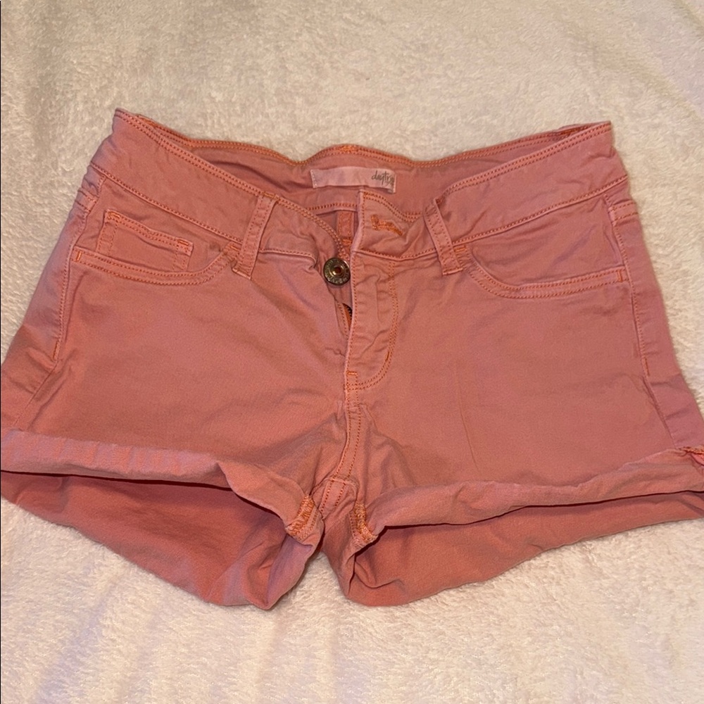 Daytrip Coral Denim Shorts